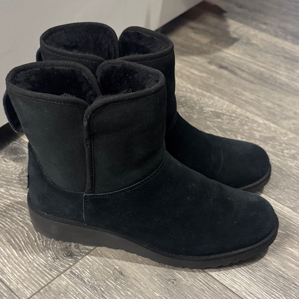 UGG Classic Black Wedge Boots - Picture 2 of 6